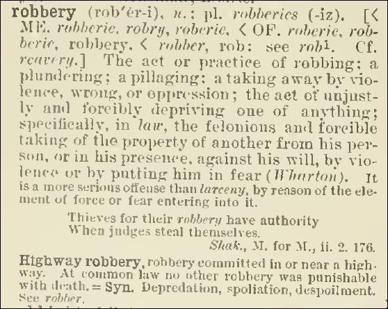 robbery century dict.JPG