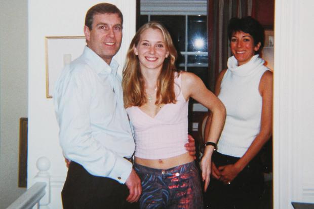 Photograph of Prince Andrew with Virgina Roberts in 2001